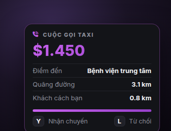 Lời mời chuyến taxi
